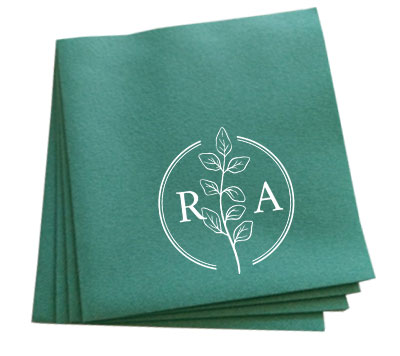 Bottle-Green-Wedding-Napkins