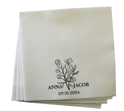 Grande-40cm-X-40cm-Center-Flower-Wedding-Customized-Napkins