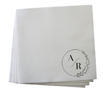 Grande-40cm-X-40cm-Circle-Side-Flower-Initials-Wedding-Napkins